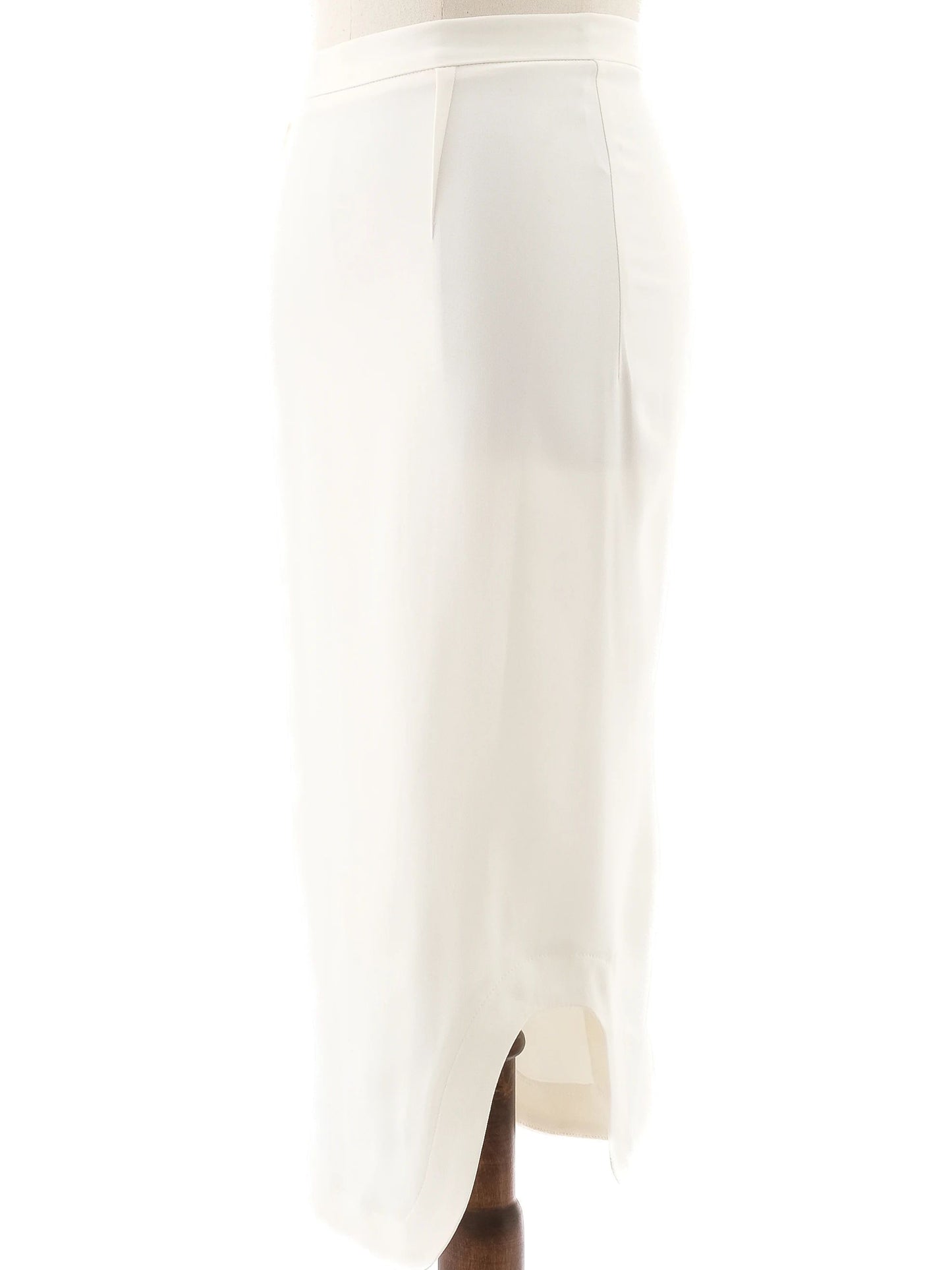 excellent roland mouret yellow viscose pencil skirt size xs