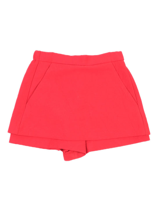 Excellent Maje Red Nylon Shorts Size 36 Women with Pocketed Design