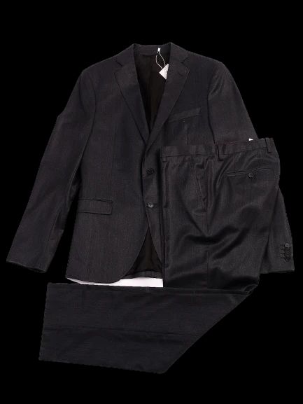 excellent cinque black suit size m viscose jacket & pants set