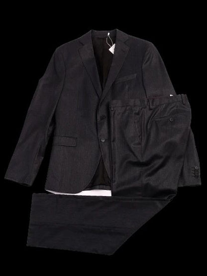 Excellent Cinque Black Suit Size M Viscose Jacket & Pants Set
