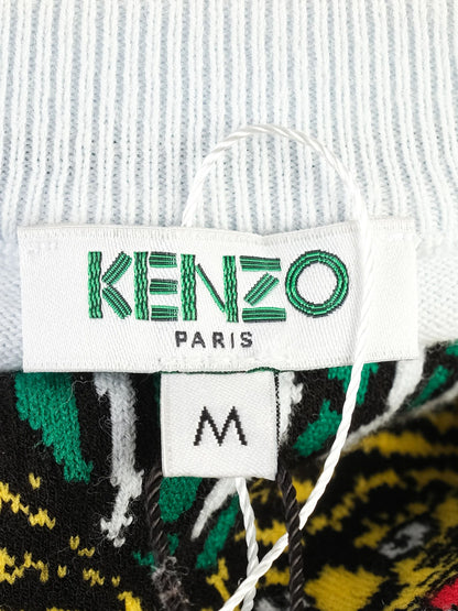 Excellent Kenzo Blue Tiger Design Sweater Size M