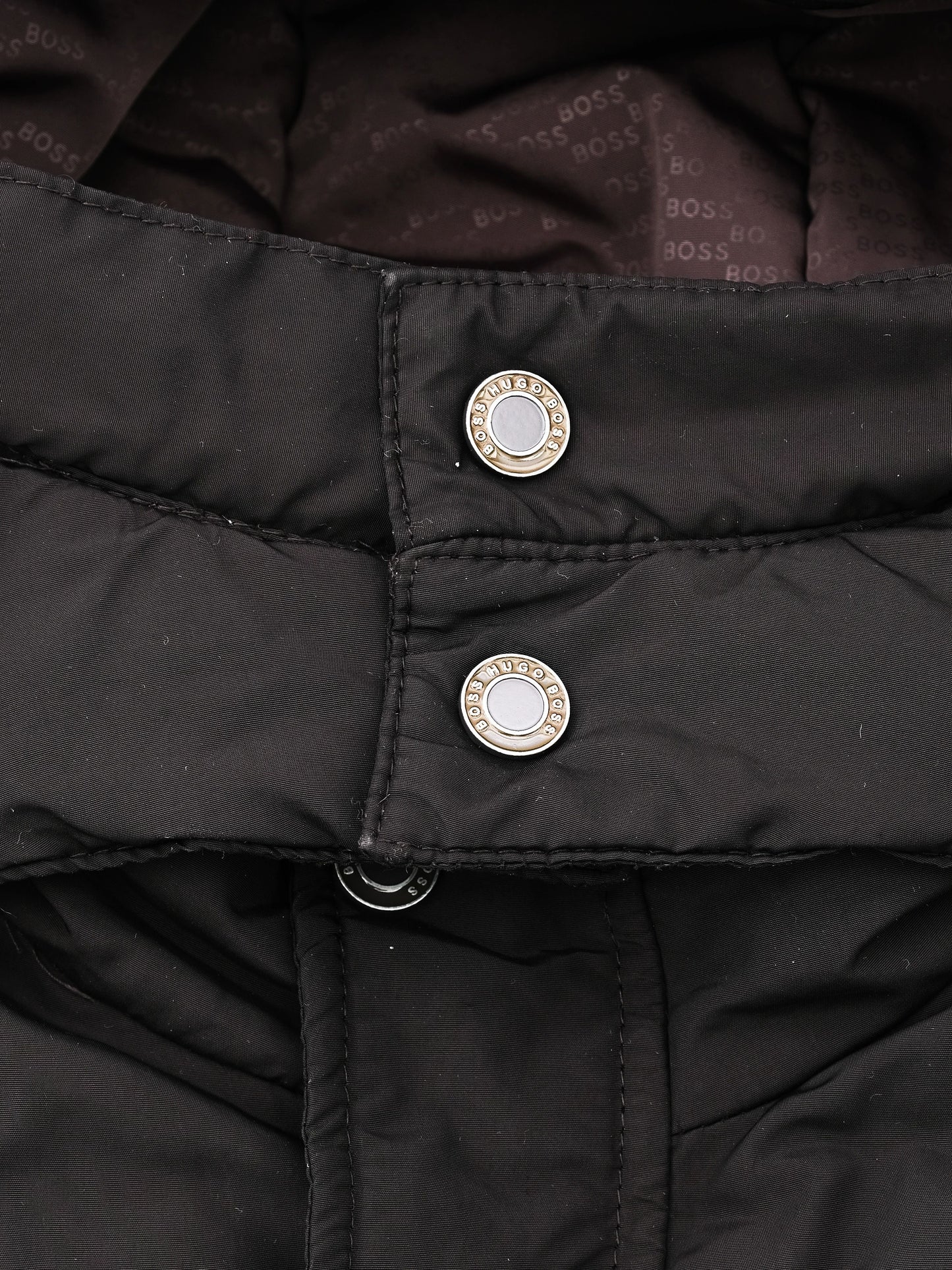 excellent hugo boss black padded jacket with hood for kids size 5