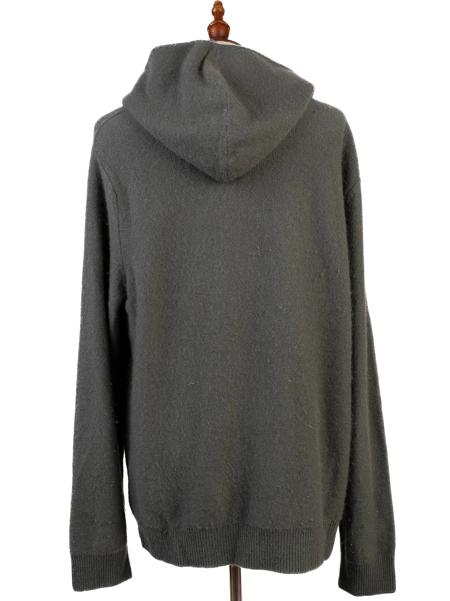 excellent vince green cashmere hoodie size xl for men