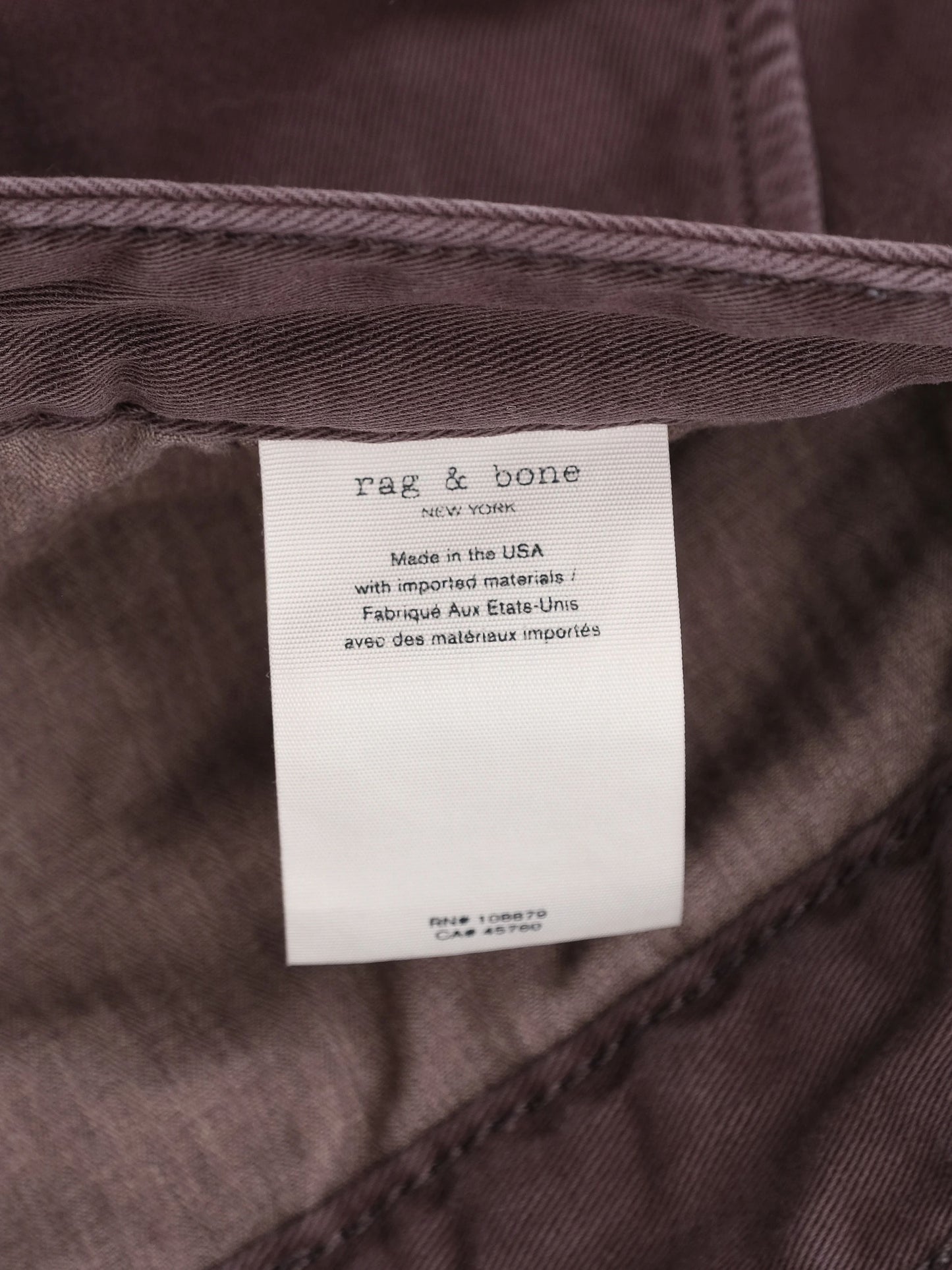 excellent rag&bone men's gray nylon pants size xl