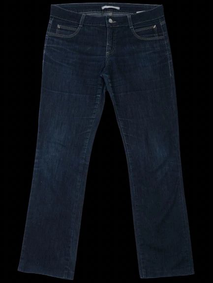 excellent ferre dark denim jeans blue size m cotton women's