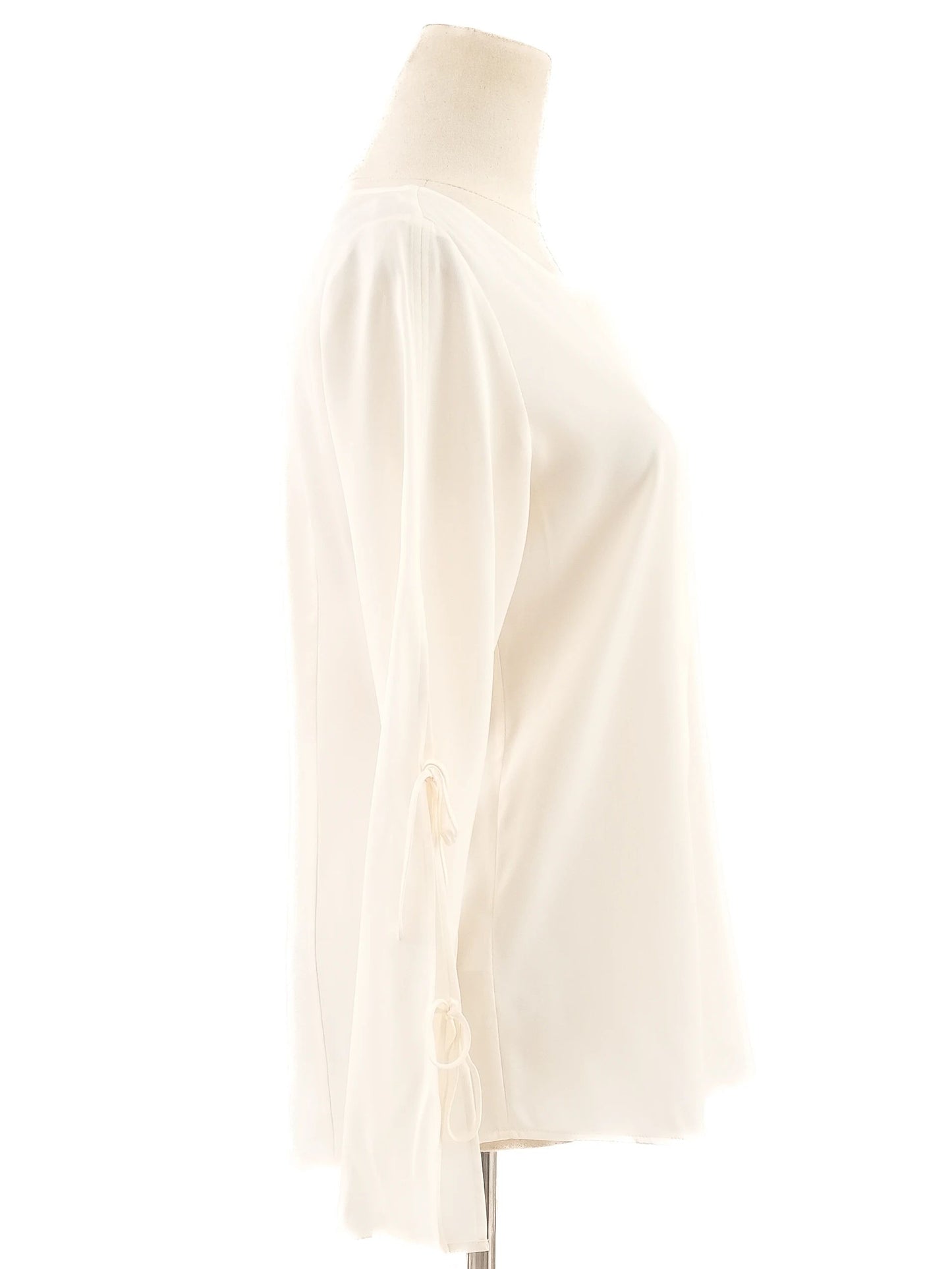 excellent hugo boss yellow silk blouse long sleeve xs