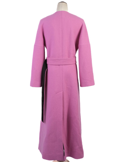 NEW Mantu Pink Wool Coat with Belt Size M