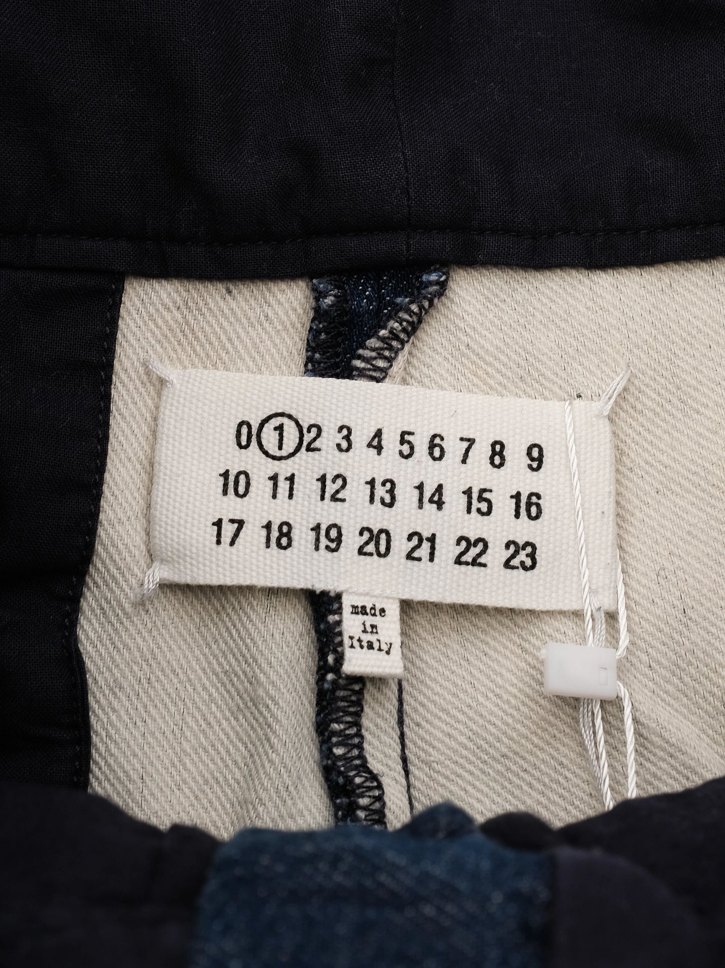 excellent maison margiela blue denim shorts size m high waist