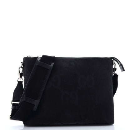Zip Messenger Bag Jumbo Gg Canvas