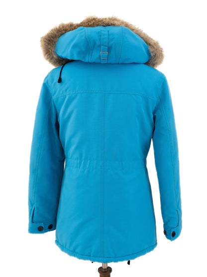 Escada Excellent Condition Blue Nylon Winter Coat Size L