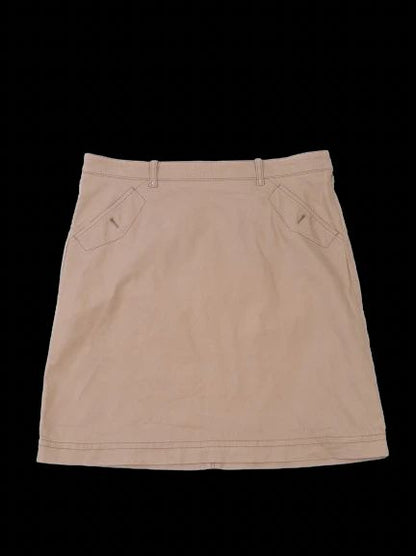 Excellent Hugo Boss Women's Orange Skirt XL with Pockets