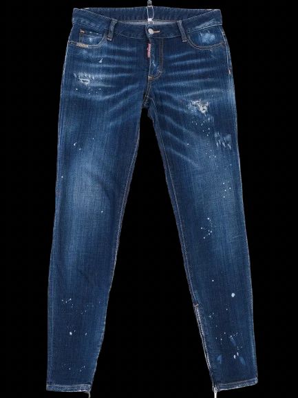 excellent dsquared2 blue distressed denim jeans size m