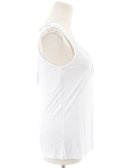Trussardi White Lyocell Sleeveless Top Size L Excellent Condition