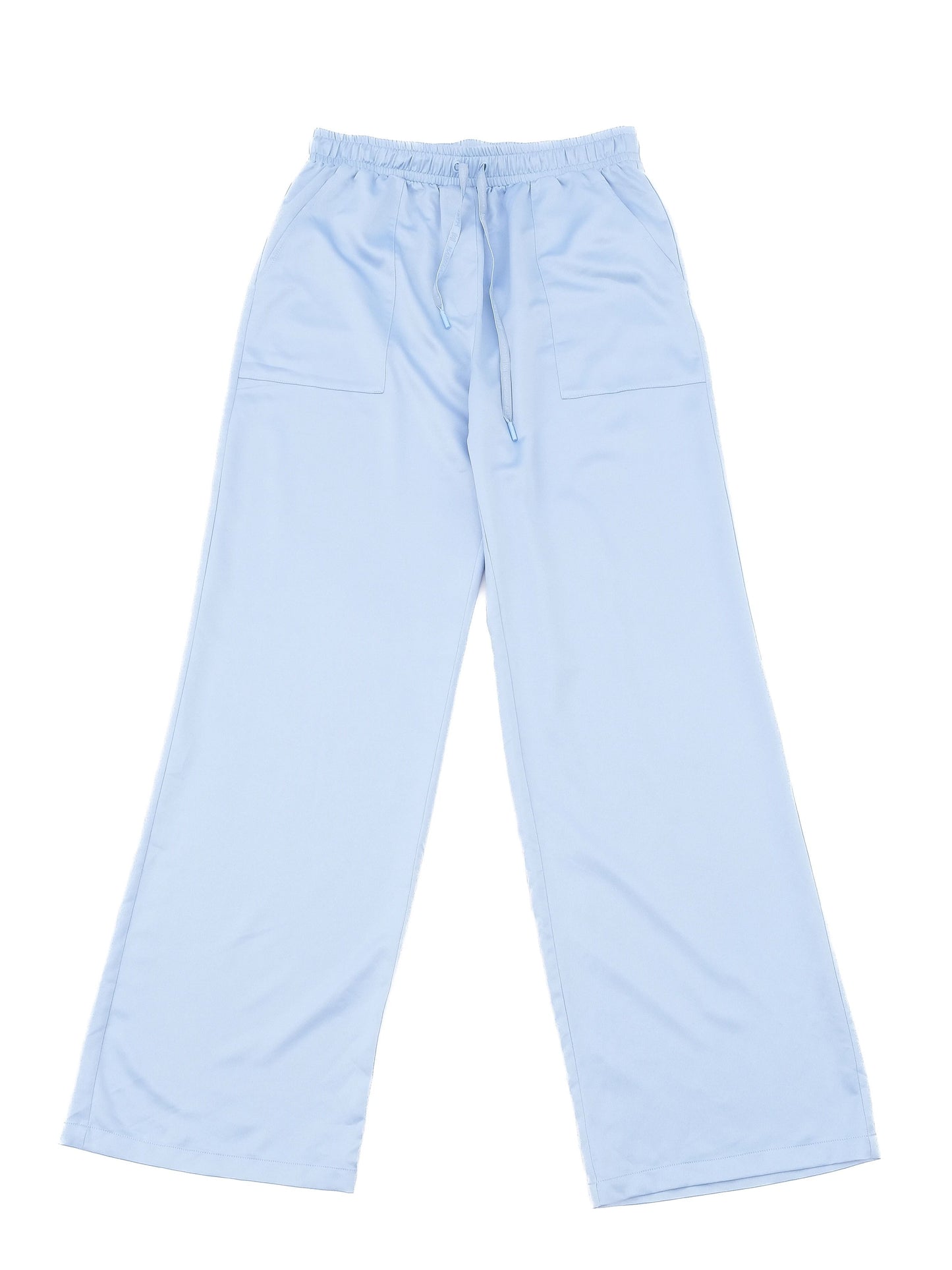new marella light blue pants size l with drawstring and pockets