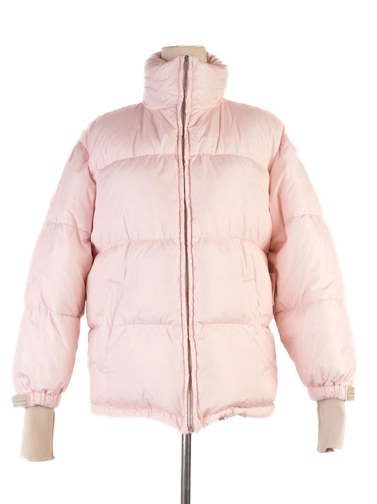 Perfect Prada Pink Nylon Puffer Jacket Size XS for Women