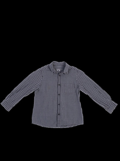 Excellent Bonpoint Checkered Long Sleeve Shirt Size 4 for Kids