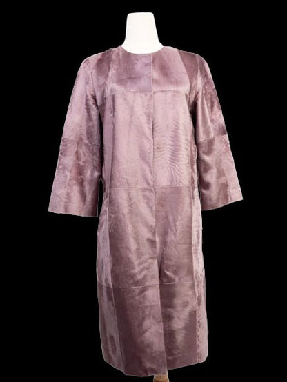 Perfect Punto Purple Fur-Textured Coat Size M - Women’s Wear