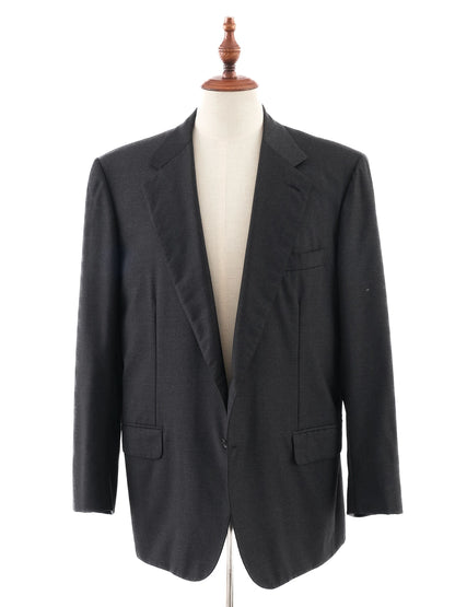 Excellent BRIONI Gray Wool Suit Jacket Size XL for Men