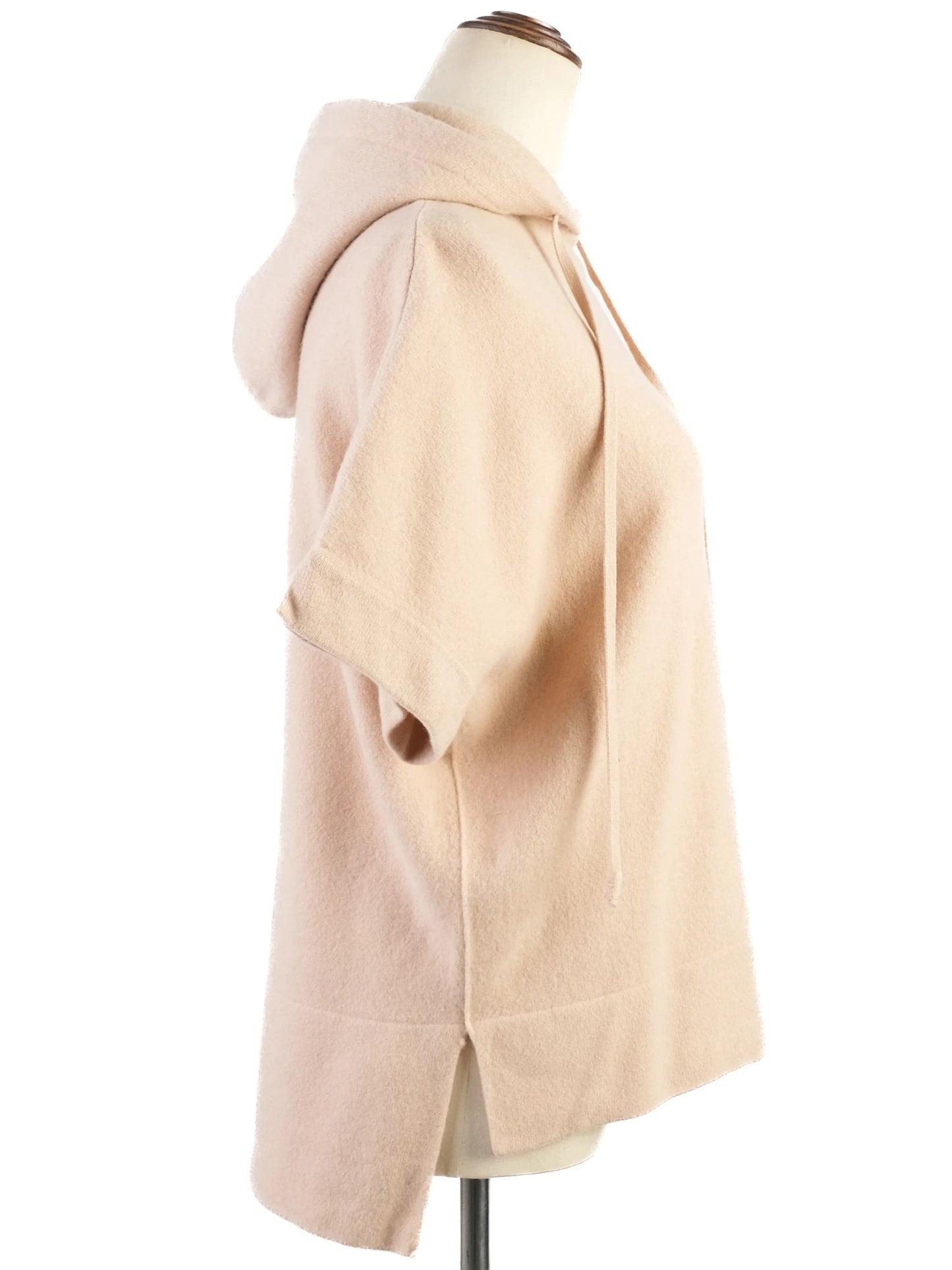 excellent cruciani orange wool hoodie sweatshirt size l