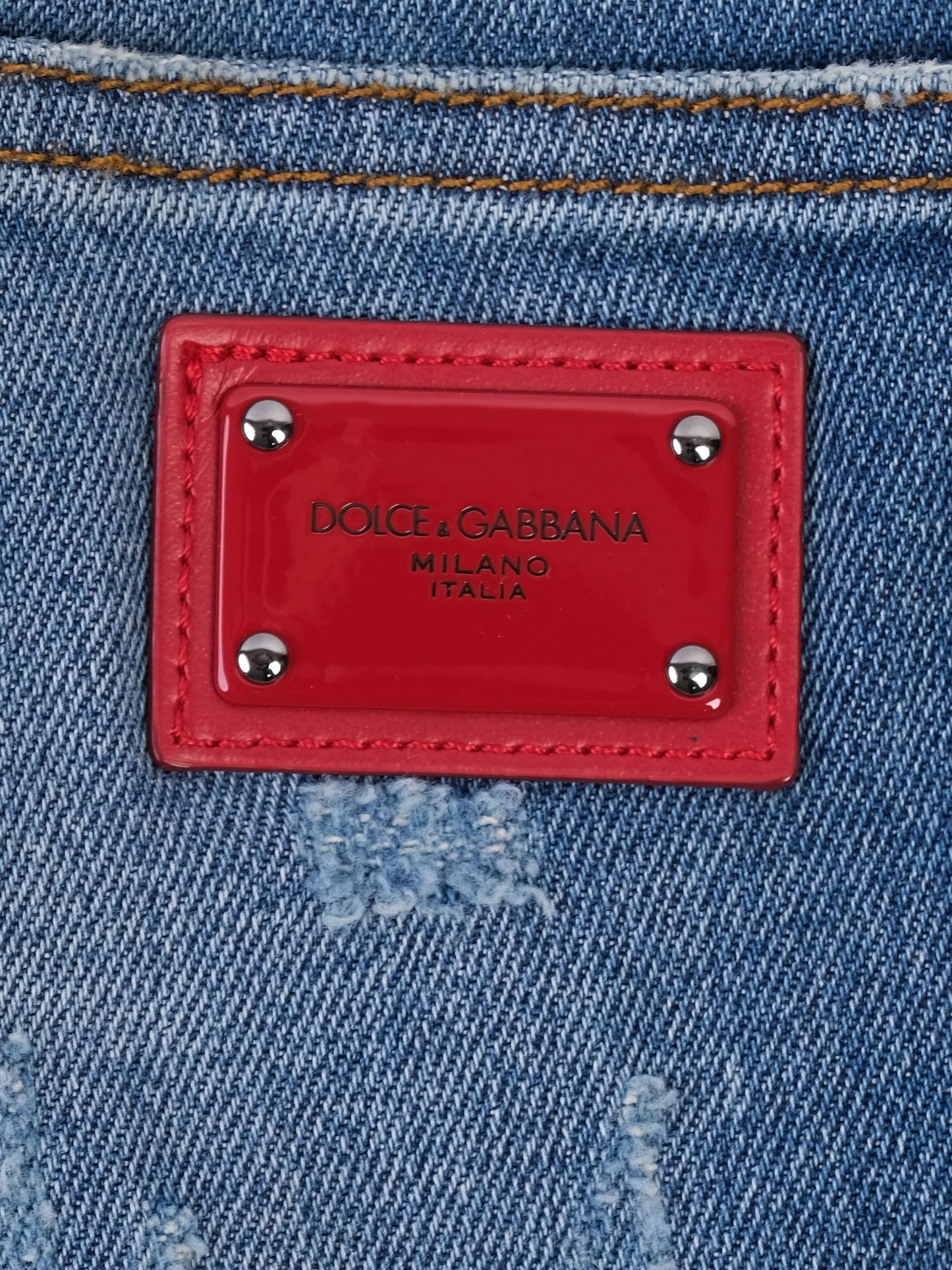 new dolce gabbana blue cotton jeans women's size m