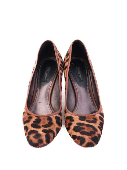 Excellent Dolce Gabbana Leopard Print High Heels Size 39 Leather