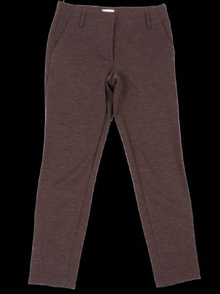 excellent brunello cucinelli orange wool pants size s