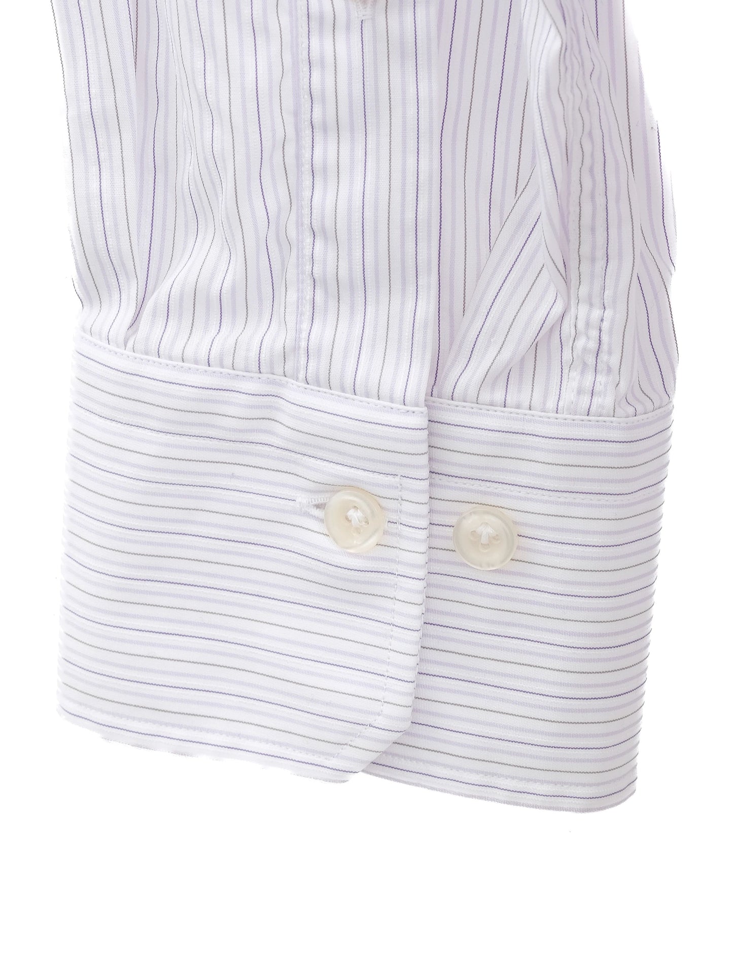 excellent pal zileri striped dress shirt xl cotton natural