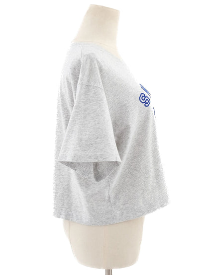 Excellent Sandro Gray T-Shirt Women's Size Casual Cotton SANDRO CLUB
