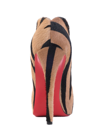 Excellent Christian Louboutin Zebra Print High Heels Size 37.5