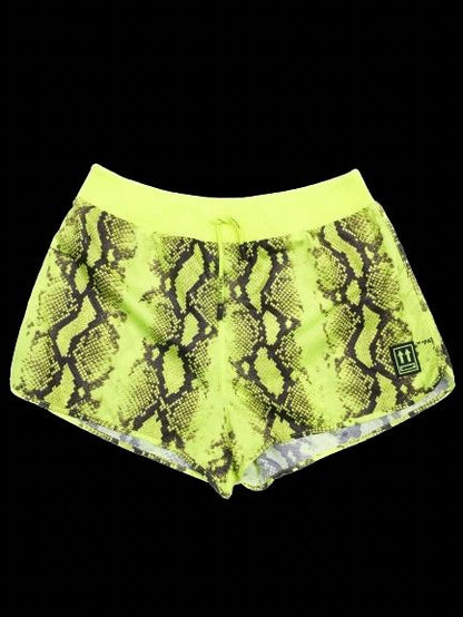 Excellent Off-White Women's Neon Snakeskin Shorts Size S