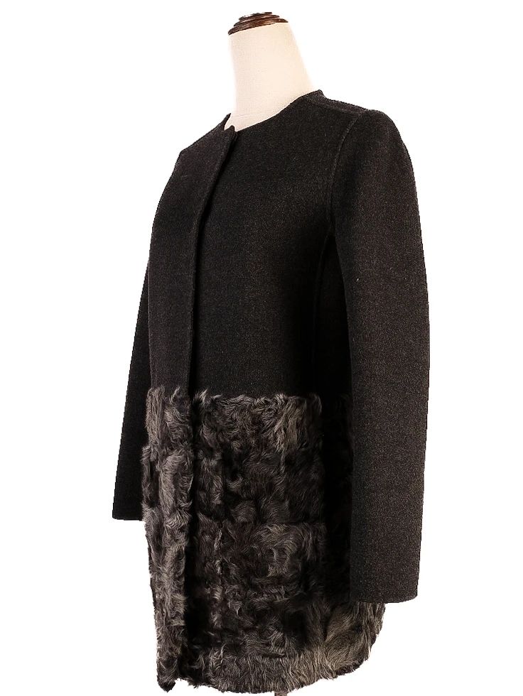 weekend maxmara black wool coat xs excellent condition