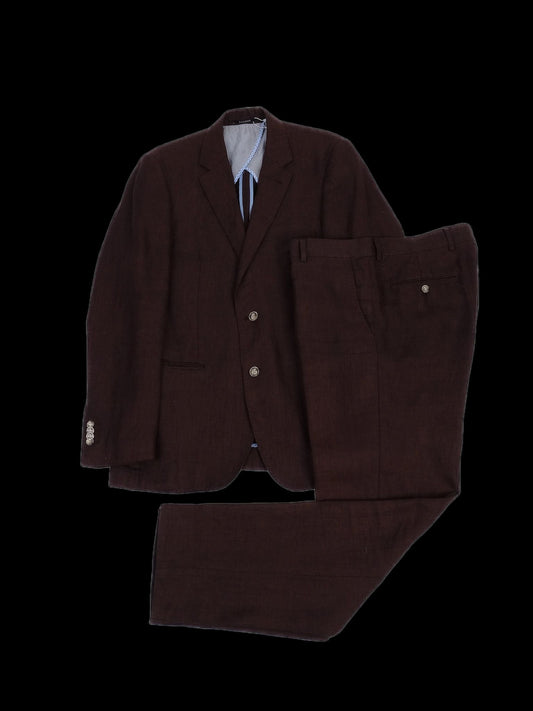 Excellent Sacoor Brothers Orange Vinyl Suit M - Formal Attire