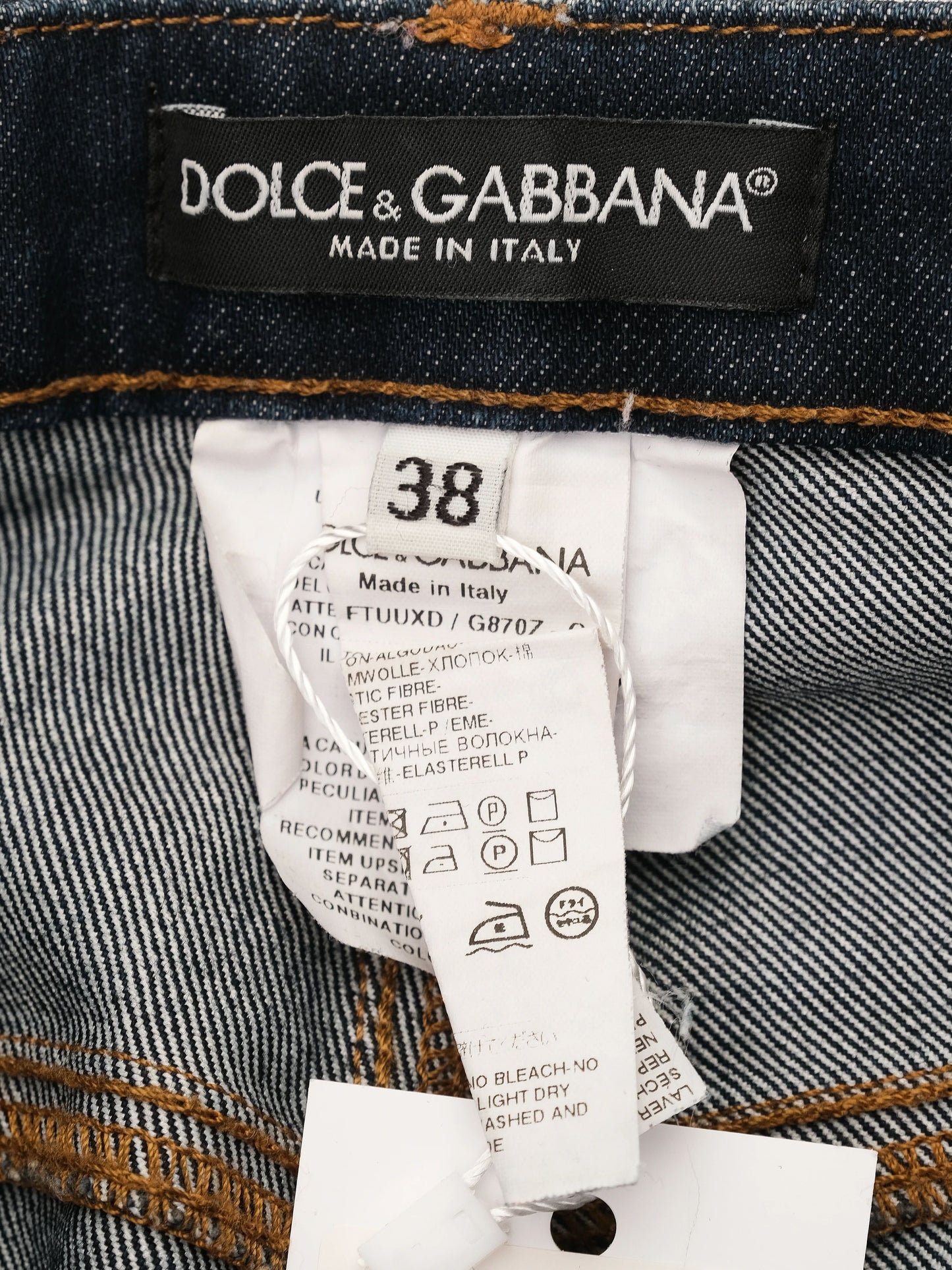 excellent dolce gabbana blue denim jeans for kids size s