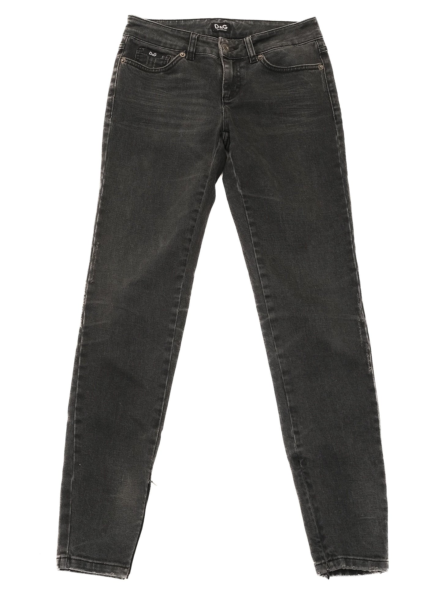 excellent dolce gabbana gray jeans for kids size s