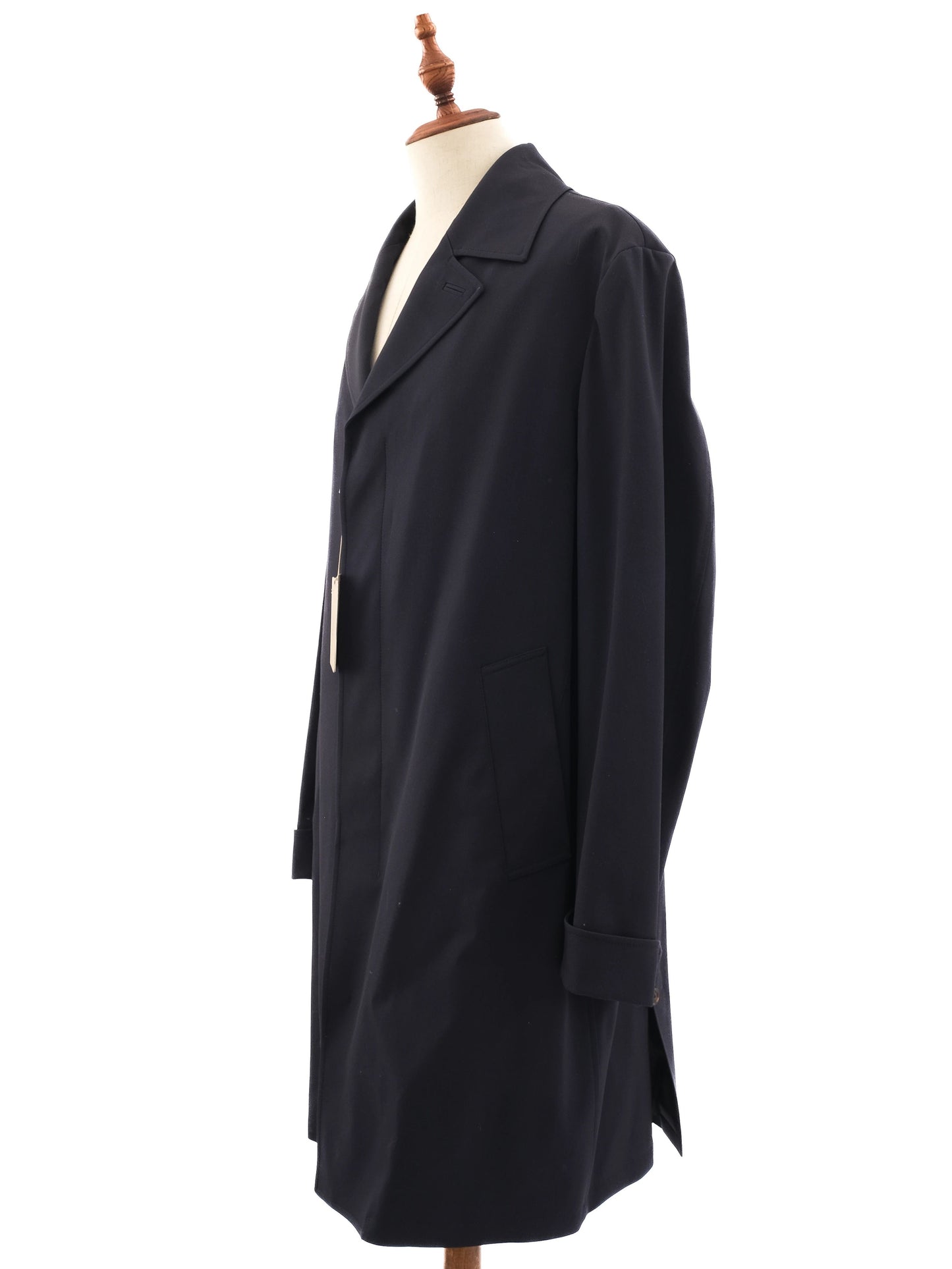 new brioni dark blue wool overcoat size xl for men