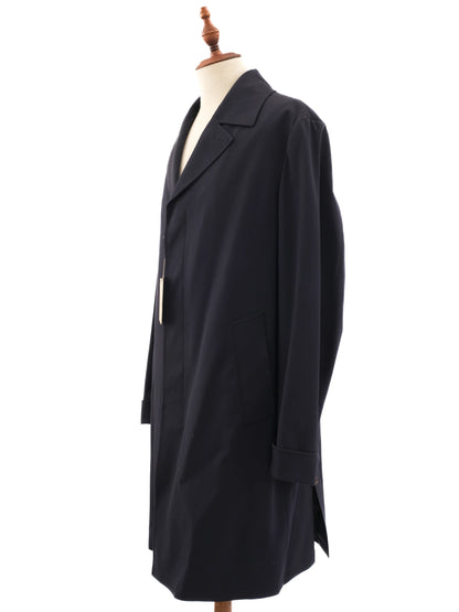 NEW BRIONI Dark Blue Wool Overcoat Size XL for Men