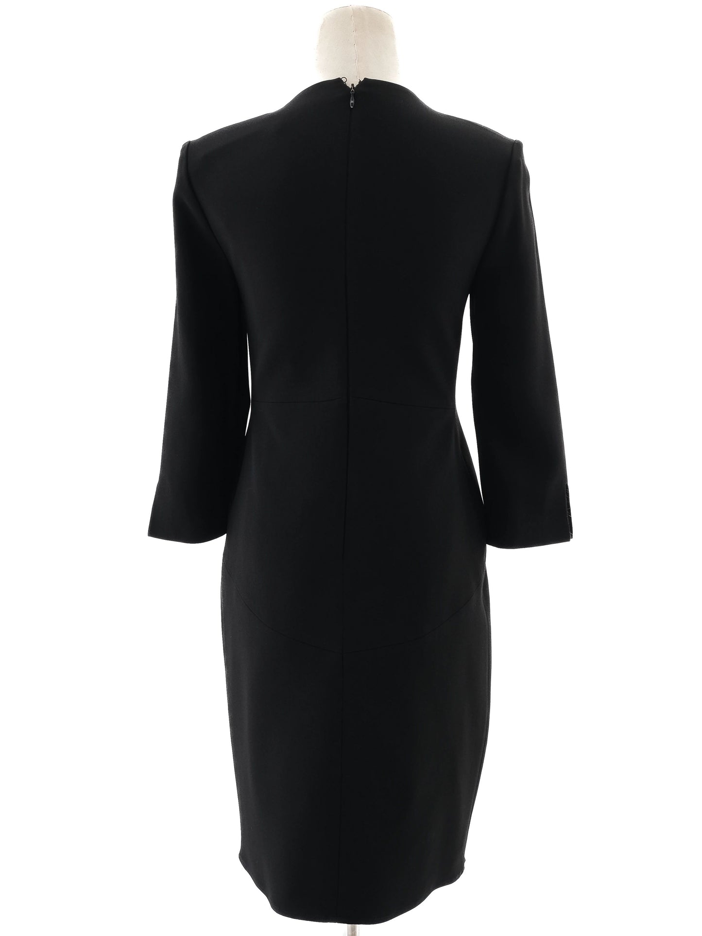 excellent elisabetta franchi black viscose dress size m