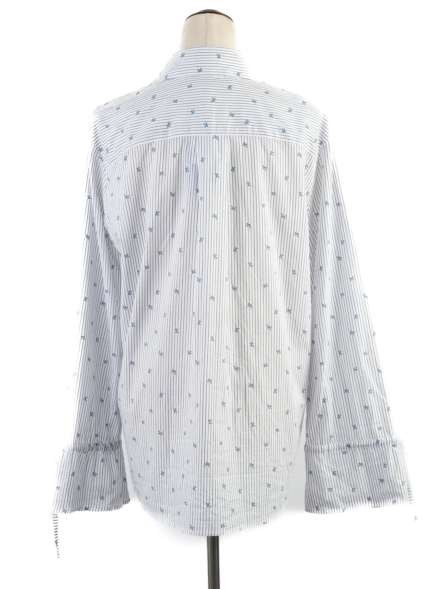 new jacob cohen women's white button-up shirt size m