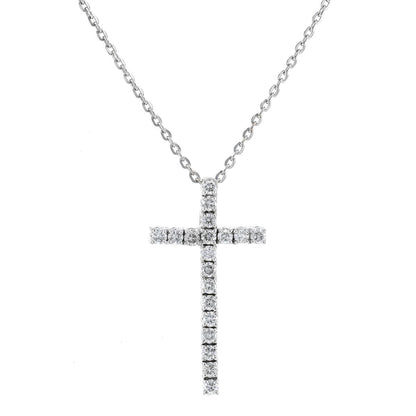 Diamonds and gold chain pendant