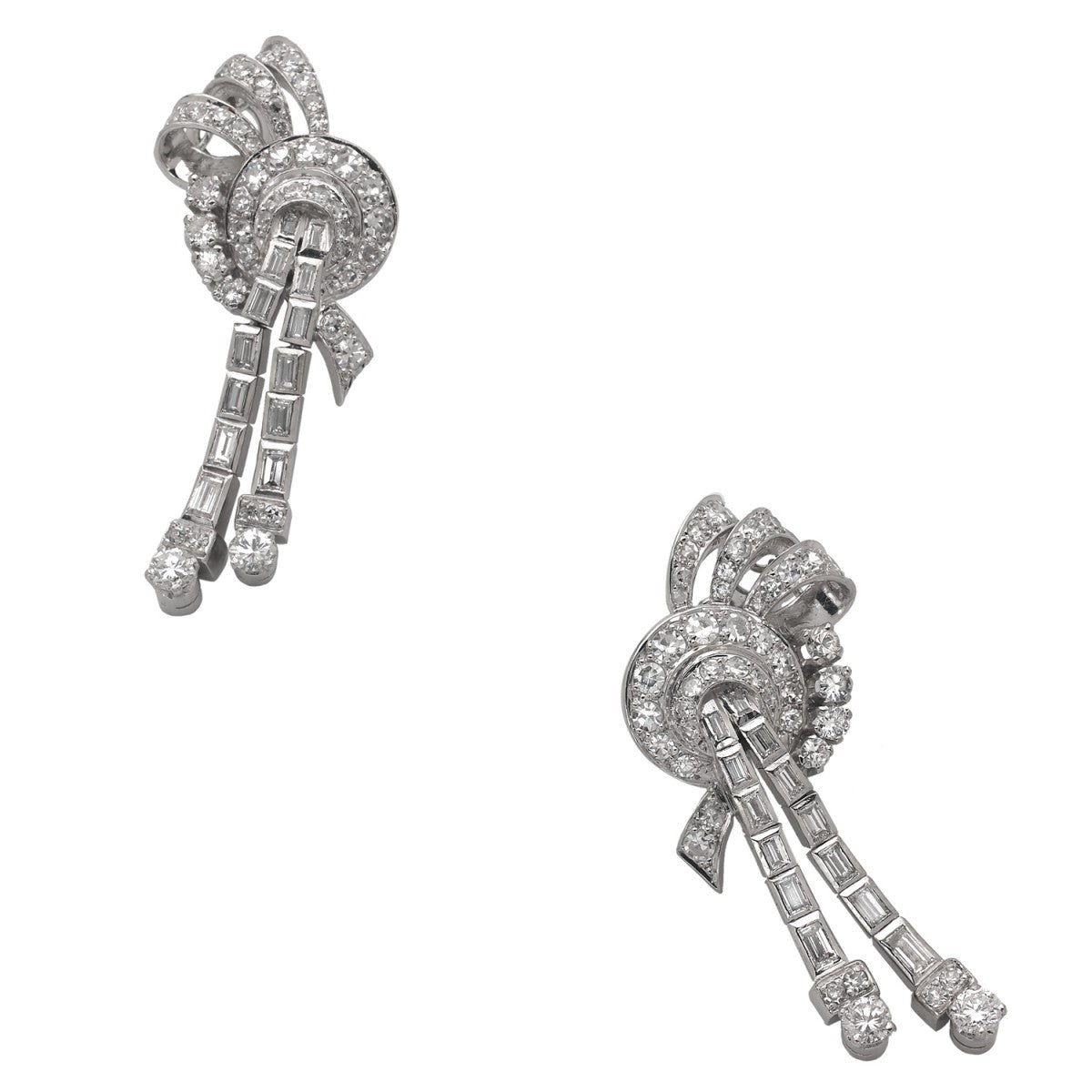 diamonds and gold earrings