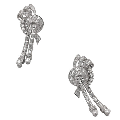 Diamonds and gold earrings