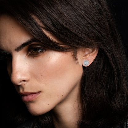 Diamonds and gold earrings