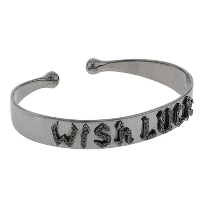 Djula Wish Luck black diamonds and silver bracelet