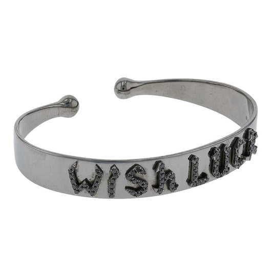 Djula Wish Luck black diamonds and silver bracelet