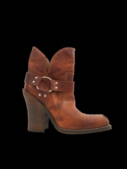 perfect dior orange leather high-heeled western boots size 39