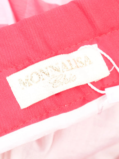 Excellent Monnalisa Pink & White Checkered Skirt Size 10 for Kids