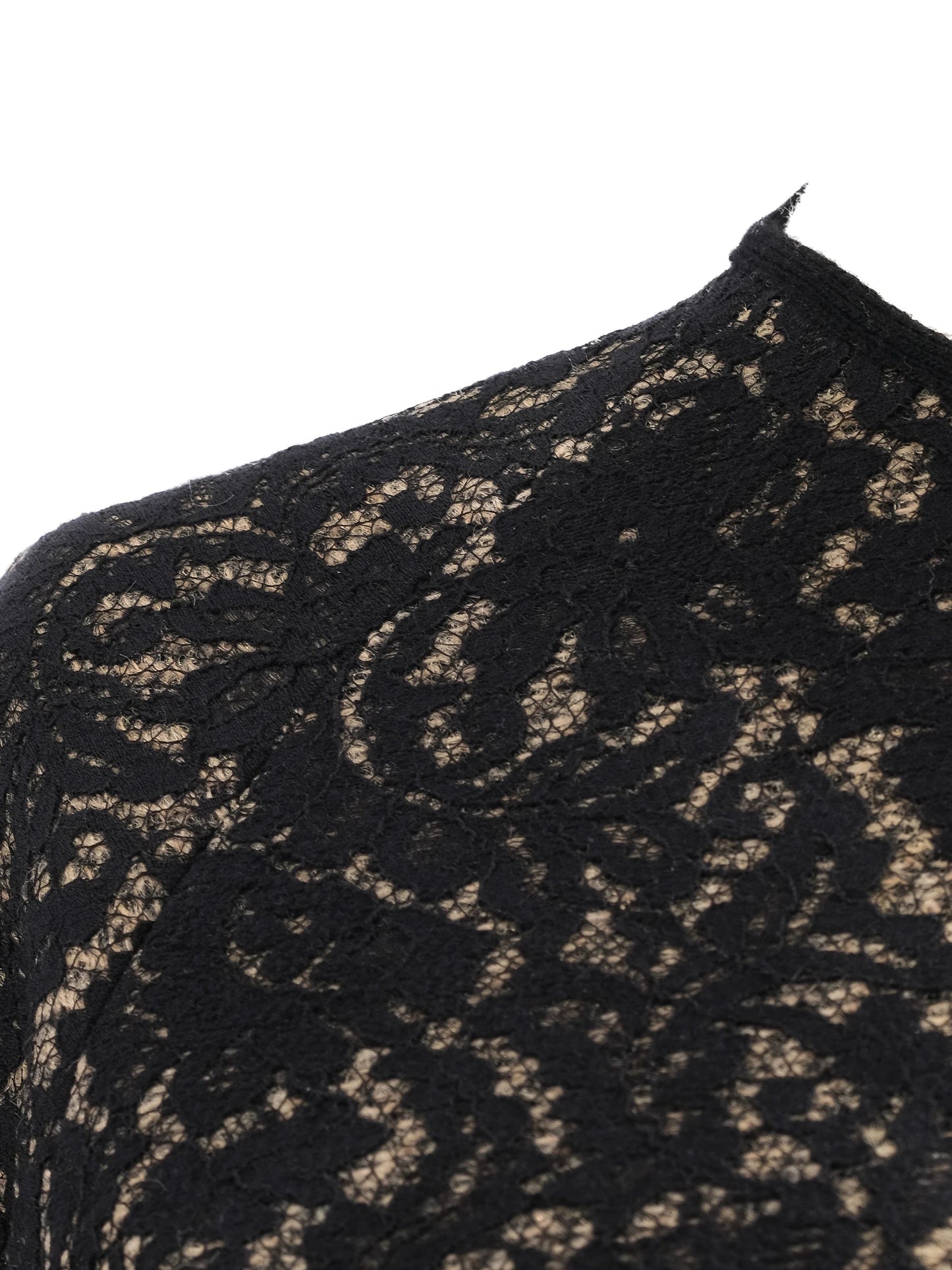 new n21 black wool sweater size m with abstract pattern