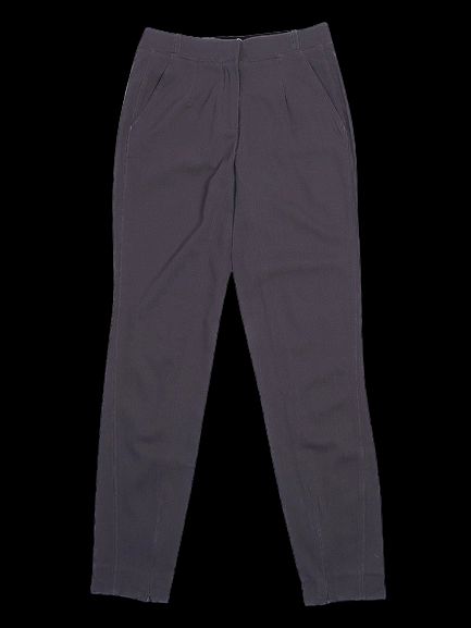 excellent balenciaga gray cotton trousers size s for women