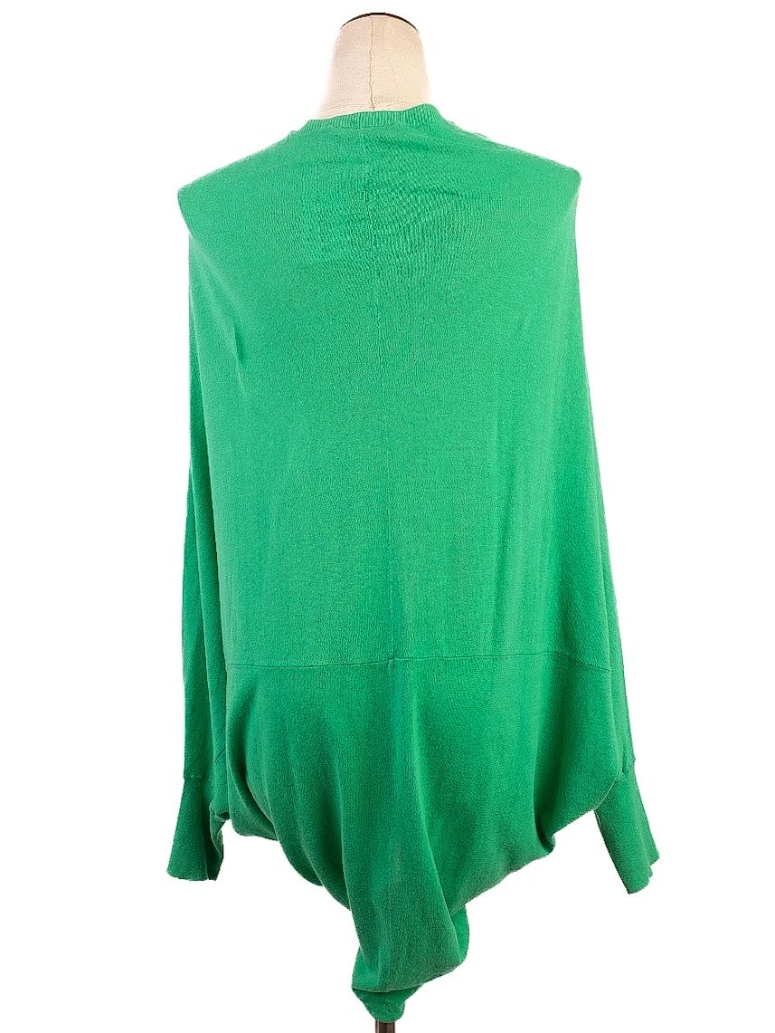 excellent paul&joe green cotton oversized cardigan size m