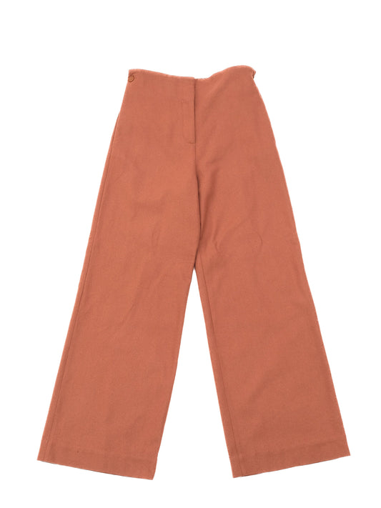 Excellent COS Wide-Leg Trousers Orange Wool Size S
